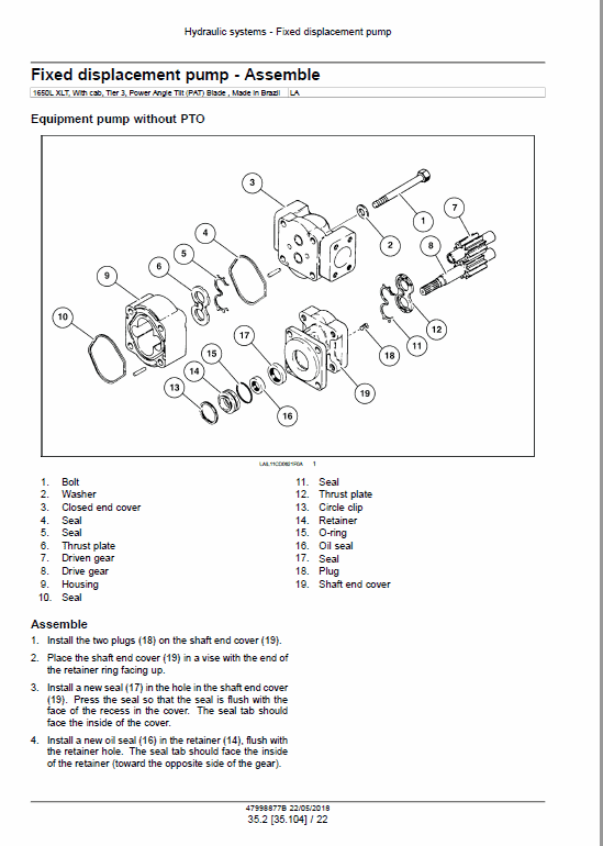 Case 1650M Crawler Dozer Pdf Repair Service Manual (Tier 4b Final & Stage IIIB)Case 1850K Crawler Dozer Bulldozer Pdf Repair Service Manual 2