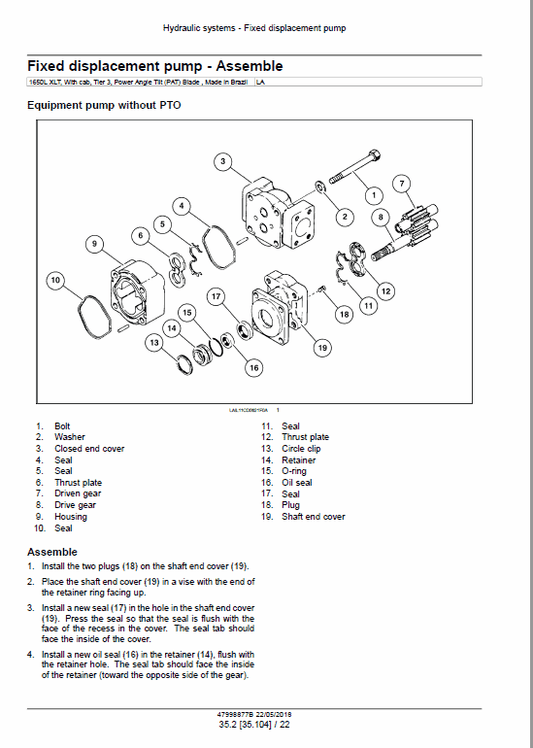 Case 1850K Crawler Dozer Bulldozer Pdf Repair Service Manual