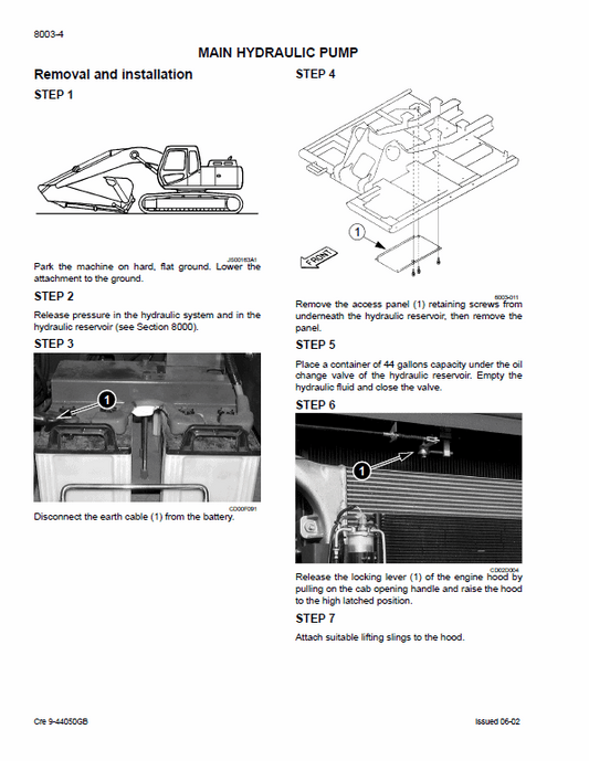 Case CX290 Crawler Excavator Pdf Repair Service Manual (Pb. No. 9-53581)