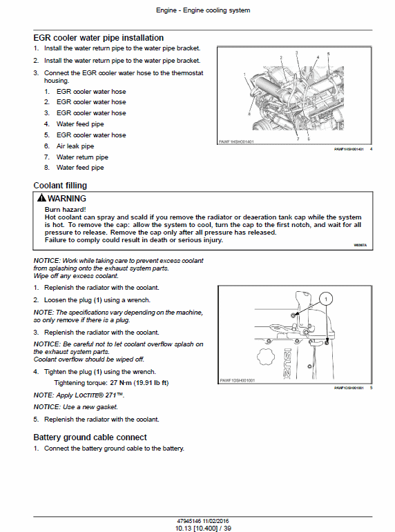 Case CX490C, CX500C Crawler Excavator LC and Std Version Pdf Repair Service Manual (Pb. No. 48098399) 3