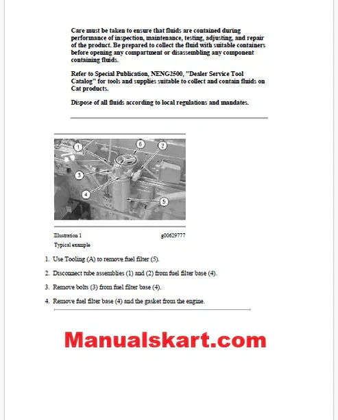 Caterpillar 268B Skid Steer Loader Pdf Repair Service Manual LBA
