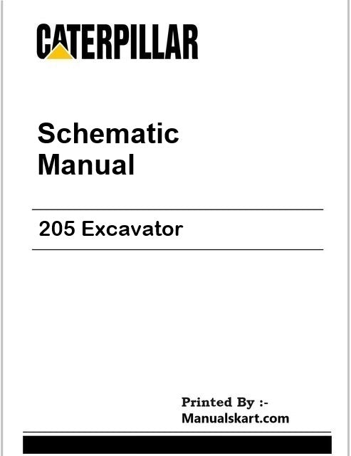 Caterpillar 205 Excavator Pdf Schematic Wiring Diagram Manual