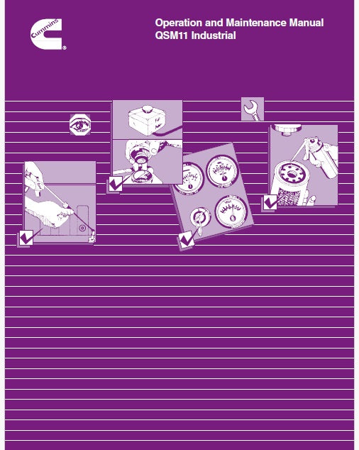 Cummins QSM11 Industrial Engine Pdf Operation and Maintenance Manual