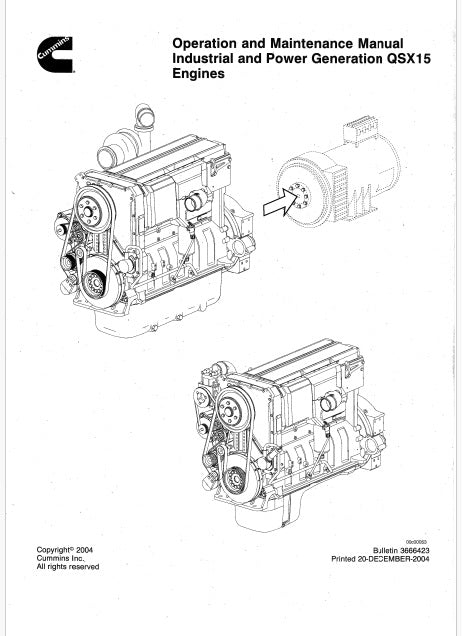 Cummins QSX15 Industrial Engine Pdf Operation and Maintenance Manual