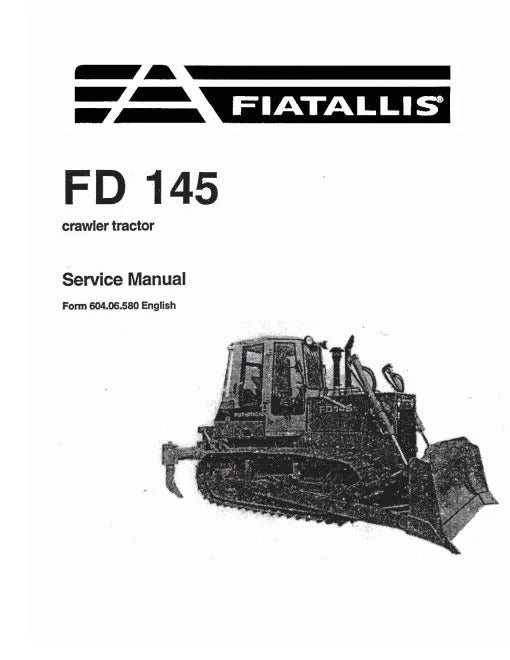 Fiat FD145 Crawler Tractors Pdf Repair Service Manual (60406580)