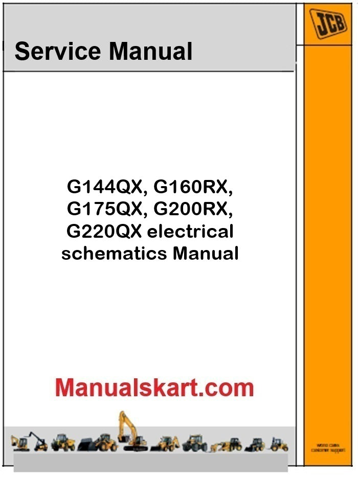 JCB G144QX, G160RX, G175QX, G200RX, G220QX electrical schematics Manual