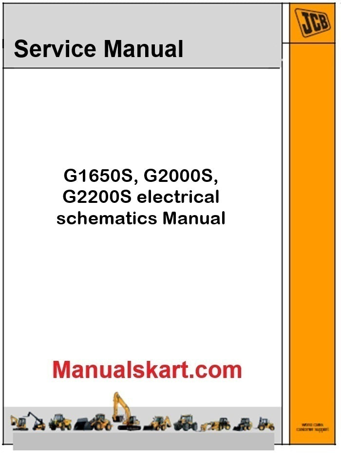 JCB G1650S, G2000S, G2200S electrical schematics Manual