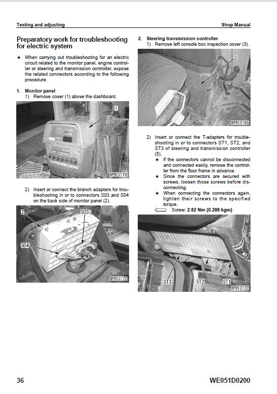 Komatsu D61EX-15, D61PX-15 Bulldozer Pdf Service Repair Manual (Sn B40001 And Up) 2