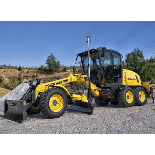New Holland F106.8, F106.8A, F156.8, F156.8A Motor Grader Pdf Repair Service Manual (p. Nb. 47829043)