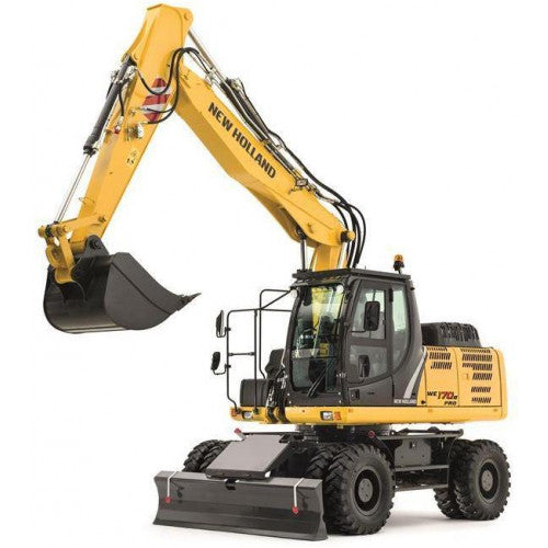 New Holland WE170B, WE190B Wheeled Excavator Pdf Repair Service Manual (p. Nb. 48005365)