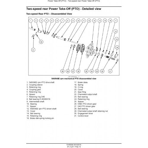 New Holland Workmaster 55, Workmaster 65, Workmaster 75 Tractor Pdf Repair Service Manual Na (p. Nb. 51489998)