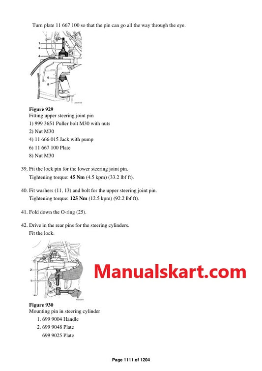 Volvo A35E FS Articulated Hauler/Dump Truck Pdf Repair Service Manual
