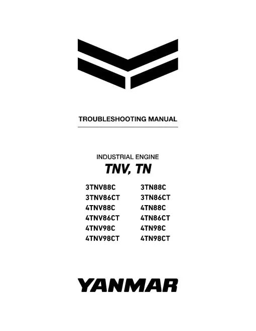 Yanmar 3TN86CT,3TN88C,3TNV88C, 4TN86CT,4TN88C, 4TN98C,4TNV86CT, 4TNV88C, 4TNV98C Diesel Engines Pdf Repair Service Manual (0DTN5-EN1023)