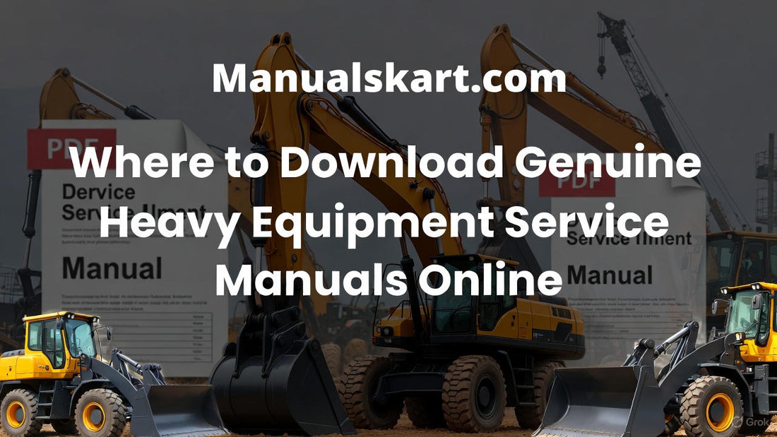 Where to Download Genuine Heavy Equipment Service Manuals Online