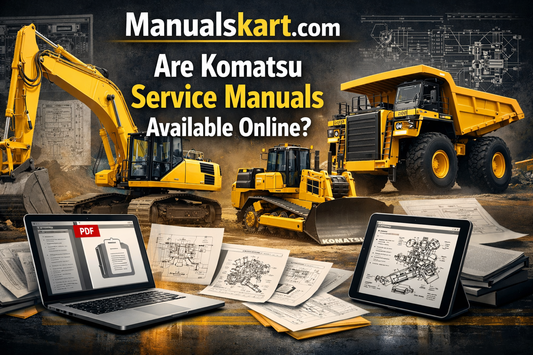 Are Komatsu service manuals available online?