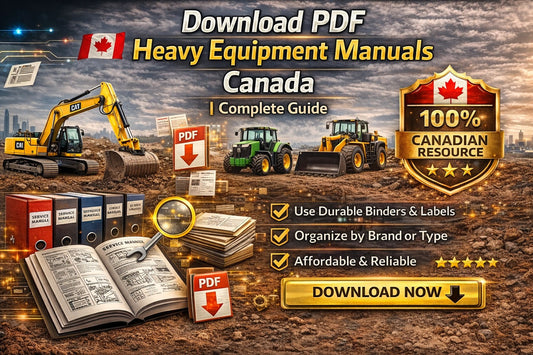 Download PDF Heavy Equipment Manuals Canada | Complete Guide