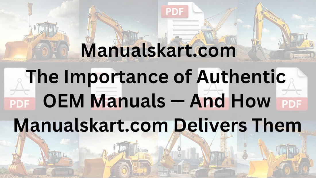 Authentic OEM Manuals: Why They Matter | Manualskart Guide