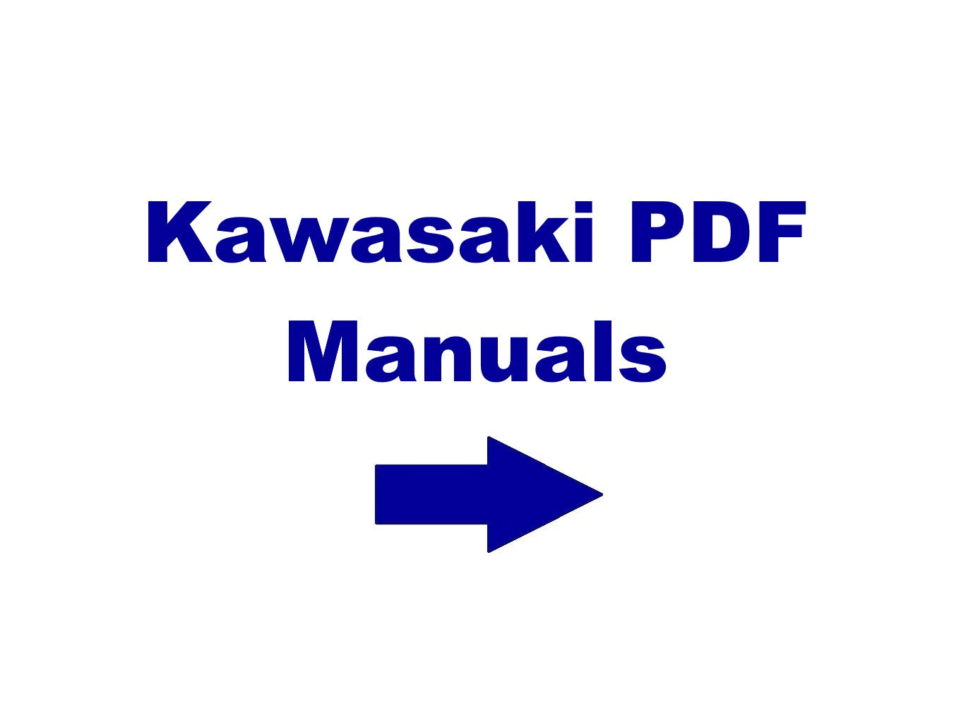 Kawasaki All Equipment’s PDF Manuals
