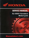 Honda XL1000V Varadero Motorcycle Pdf Repair Service Manual 1998