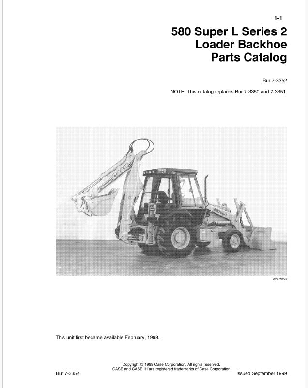 Case 580 Super L Series 2 Loader Backhoe Pdf Parts Catalog Manual
