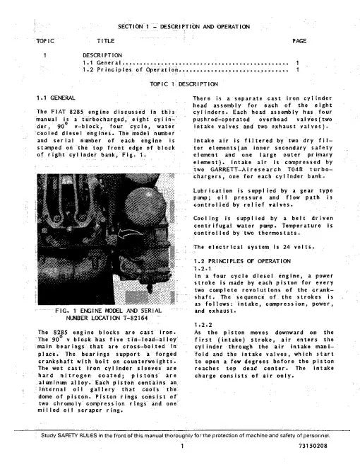 Fiat 8285 Diesel Engines Pdf Repair Service Manual (73150208)