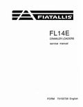 Fiat FL14E and FL175 Crawler Loaders Pdf Repair Service Manual (73152729)