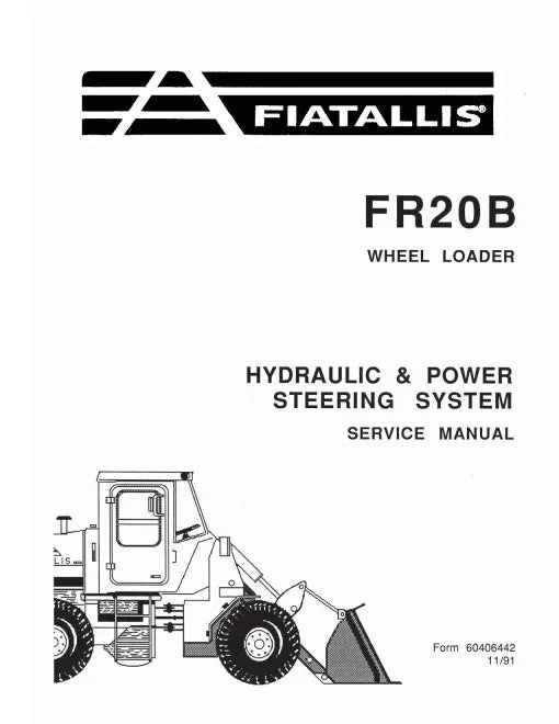 Fiat FR20 and FR20B Wheeled Loaders Pdf Repair Service Manual (73155599)