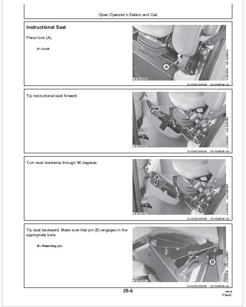 John Deere 102 (100 Series) Tractor Pdf Parts Catalog Manual PC9533