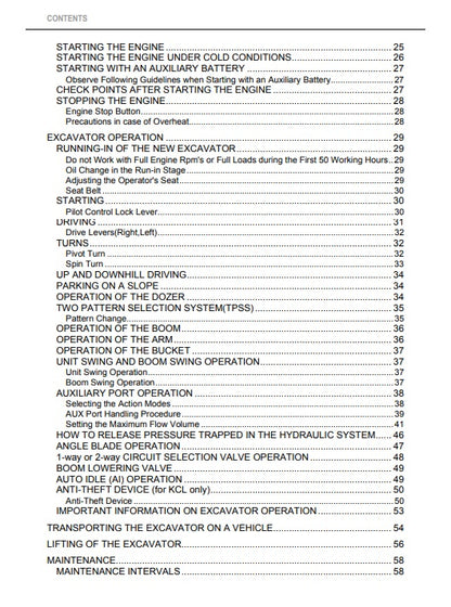 Kubota KX040-4 Excavator Pdf Operator Manual 3
