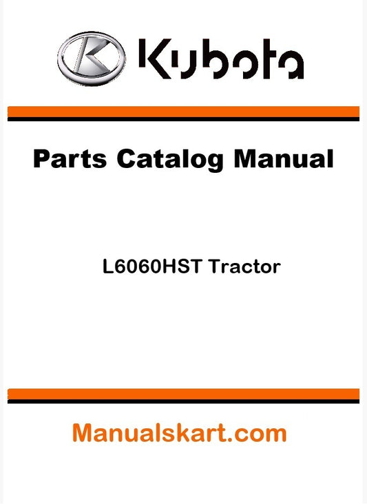 Kubota L6060HST Tractor Parts Catalog Pdf Manual
