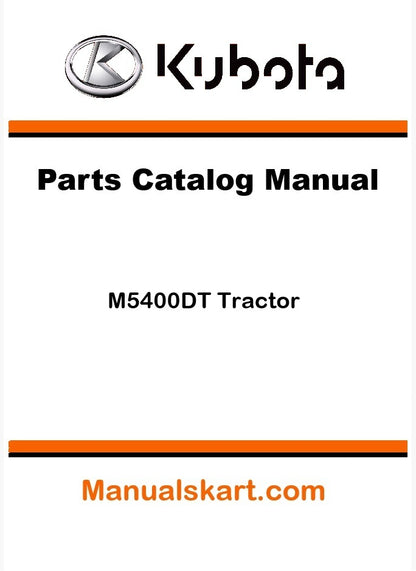 Kubota M5400DT Tractor Parts Catalog Pdf Manual