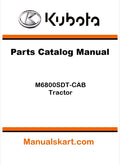 Kubota M6800SDT-CAB Tractor Parts Catalog Pdf Manual