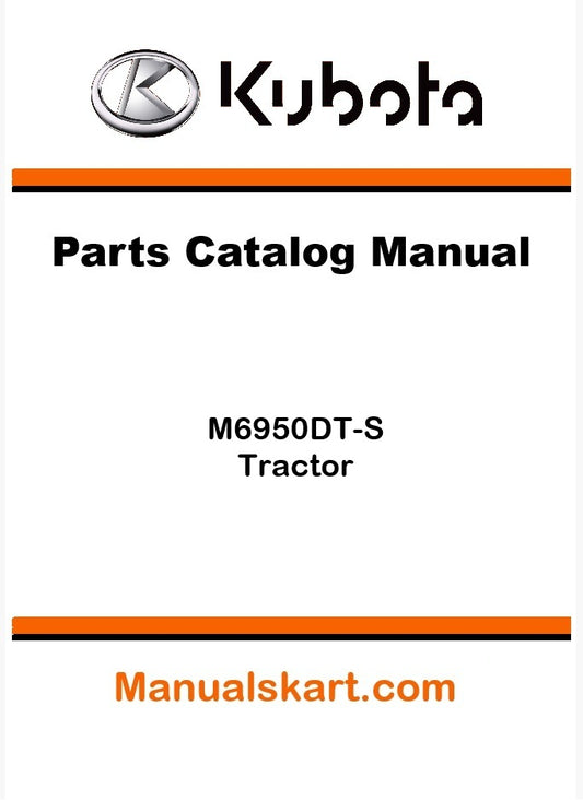 Kubota M6950DT-S Tractor Parts Catalog Pdf Manual