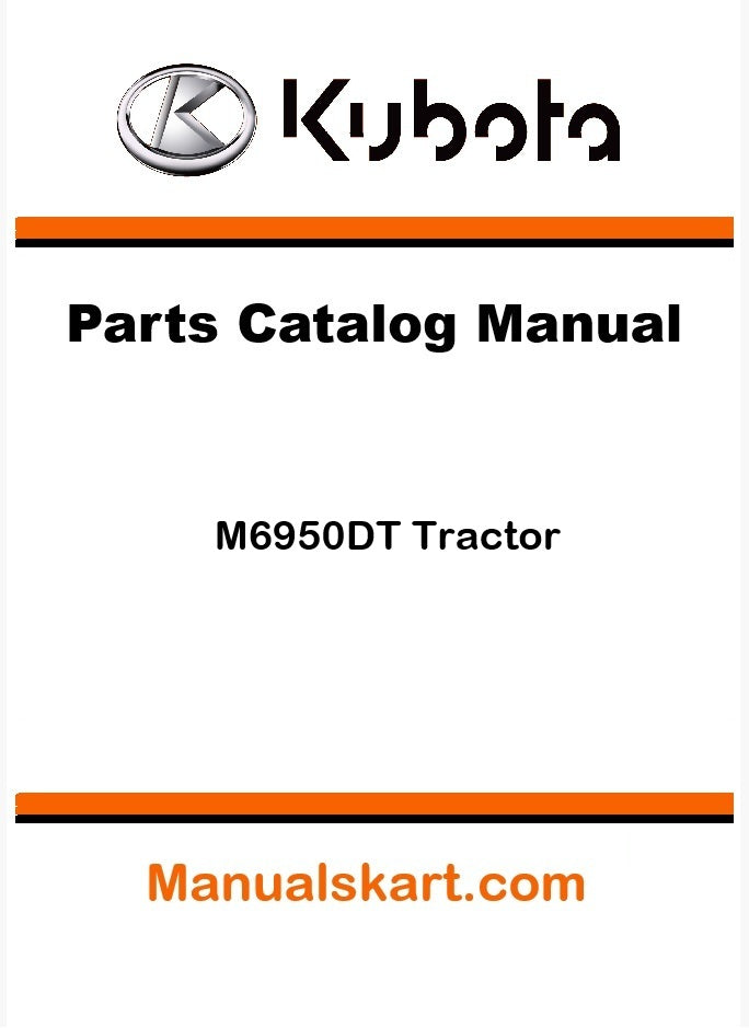 Kubota M6950DT Tractor Parts Catalog Pdf Manual
