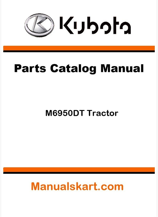 Kubota M6950DT Tractor Parts Catalog Pdf Manual