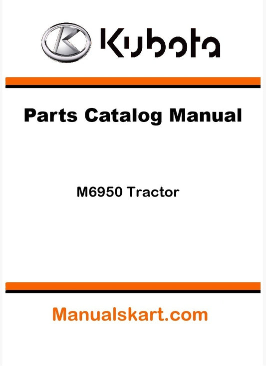 Kubota M6950 Tractor Parts Catalog Pdf Manual