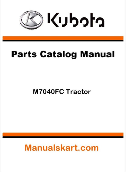 Kubota M7040FC Tractor Parts Catalog Pdf Manual