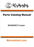 Kubota M7060HFC Tractor Parts Catalog Pdf Manual