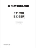 New Holland E115SR, E135SR Crawler Excavator Pdf Repair Service Manual