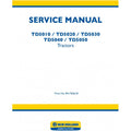 New Holland TD5010, TD5020, TD5030, TD5040, TD5050 Tractors Pdf Repair Service Manual (p. Nb. 84176561b)