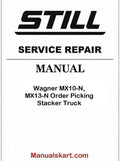 Still Wagner MX10-N, MX13-N Order Picking Stacker Truck Pdf Repair Service Manual