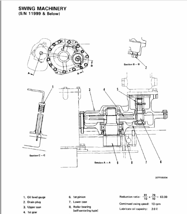 Bobcat 116 Hydraulic Excavator Pdf Repair Service Manual 3