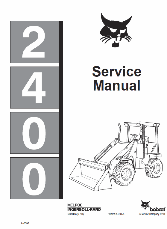 Bobcat 2400 Loader Pdf Repair Service Manual