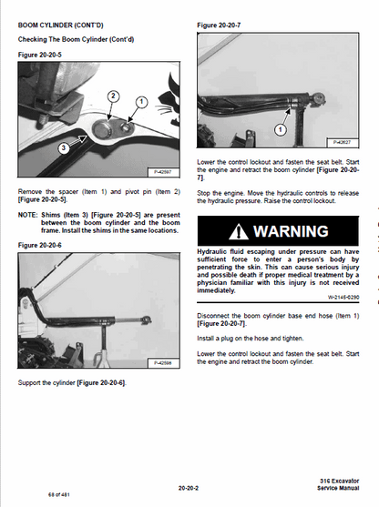 Bobcat 316 Hydraulic Excavator Pdf Repair Service Manual 2