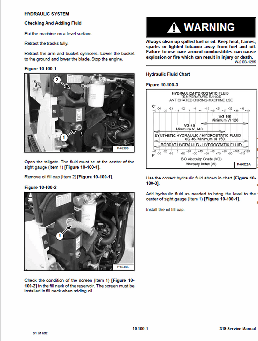 Bobcat 319 Compact Excavator Pdf Repair Service Manual Sn 563311001 & Above