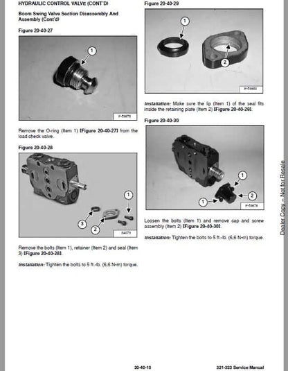 Bobcat 321, 323 Compact Excavator Pdf Repair Service Manual (Pb. No. 6986731 01-07 Revised 05-10) 2010 2