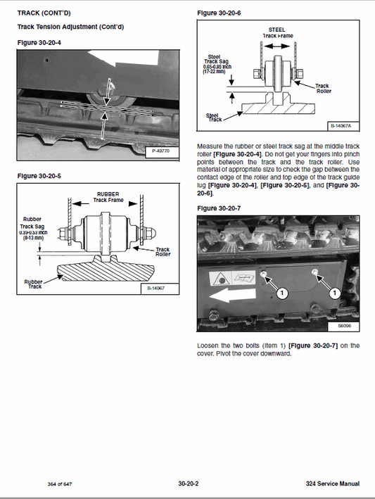 Bobcat 324 Compact Excavator Pdf Repair Service Manual (p. Nb. 6989593enus 02-16 C)