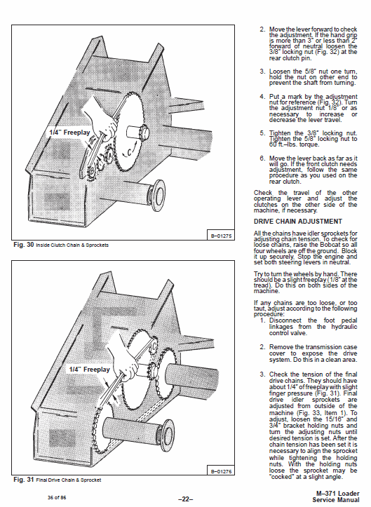 Bobcat 371 Skid Steer Loader Gasoline and L.P Gas Pdf Repair Service Manual 2