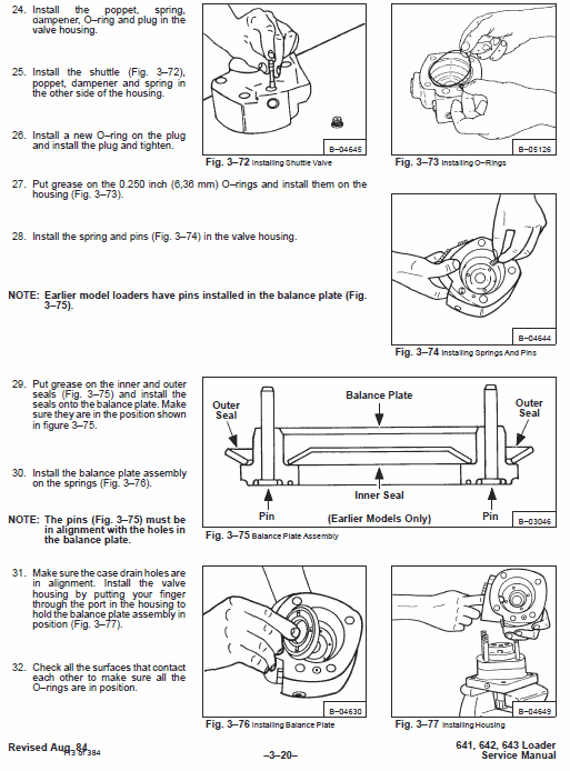 Bobcat 641, 642, 643 Skid Steer Loader Pdf Repair Service Manual (Pb. No. 6566135 6-12) 2