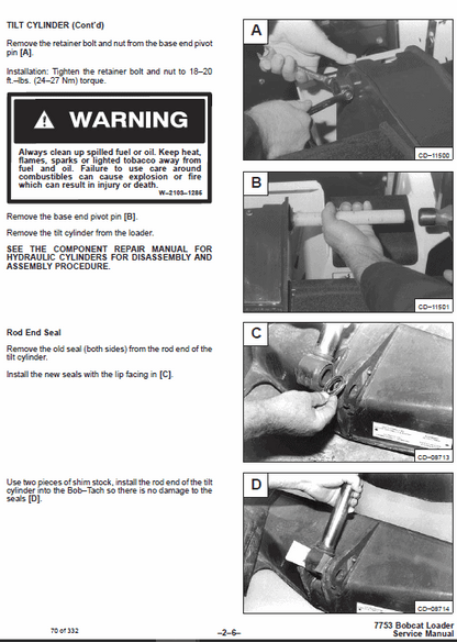 Bobcat 7753 Skid Steer Loader Pdf Repair Service Manual 2